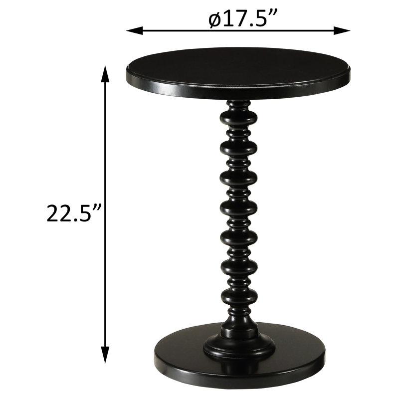 Table ronde noire pour la décoration intérieure - Style adaptable, idéale pour un atelier de loisirs créatifs, fonctionnel et élégant