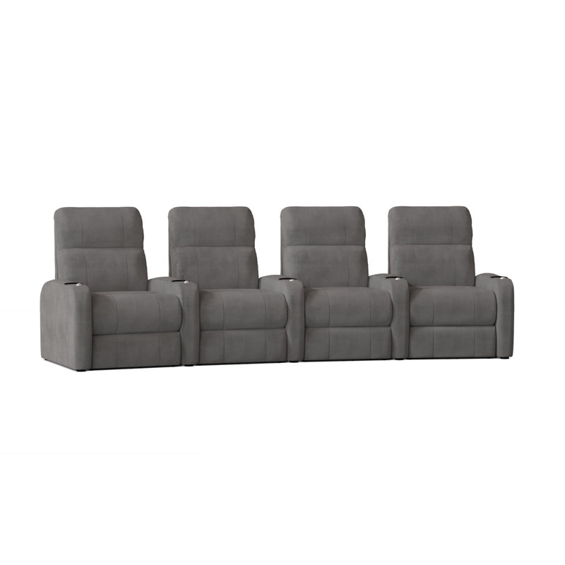 Sièges de cinéma maison (rangée de 4), Ombre Smartsuede, Manuel