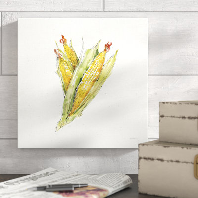 «Veggie Market III Corn» par Anne Tavoletti - reproduction d'art sur toile