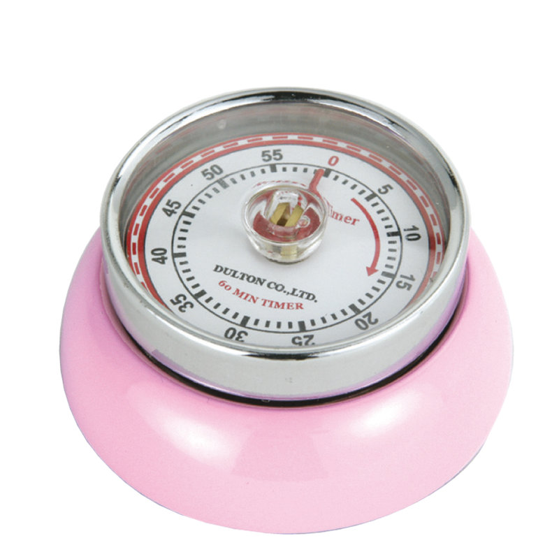 Minuterie de cuisine rétro Zassenhaus, Rose