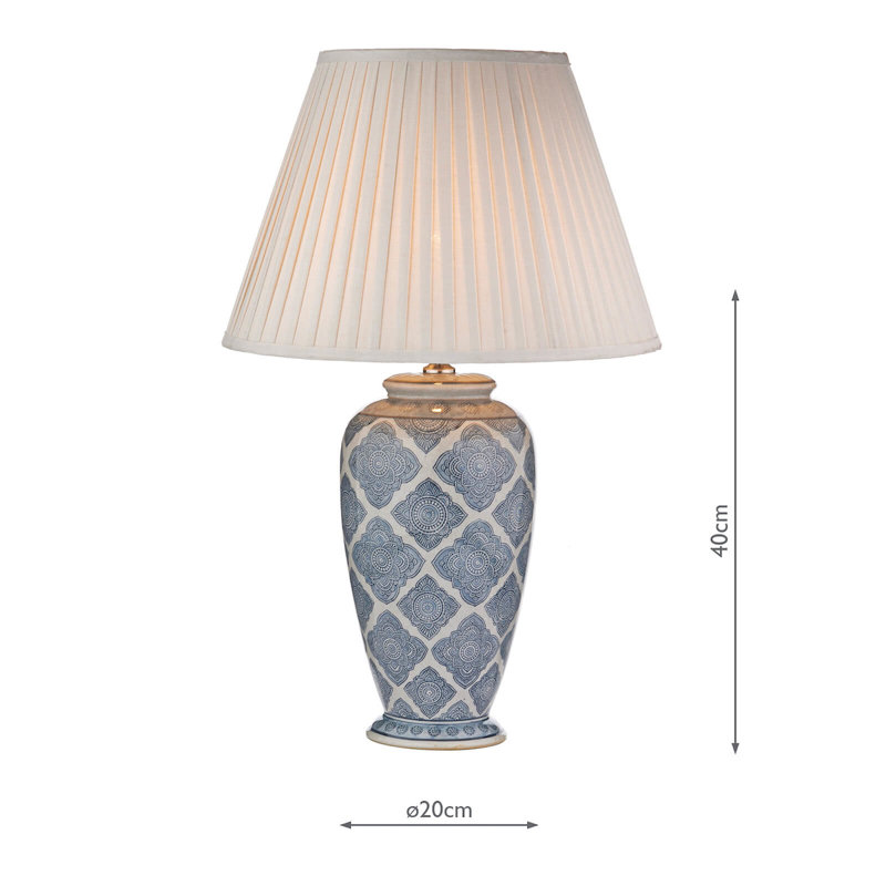 Maplewood Ceramic Lamp Base Lamp