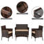 Aleine 4 Seater Rattan Effect Sofa Set