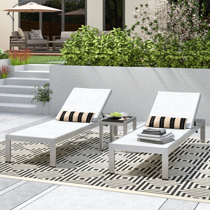 Shore 3 Piece Aluminum Set, Silver