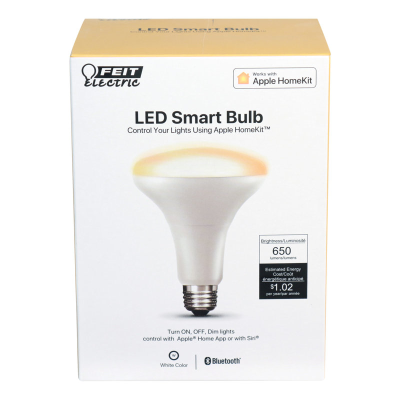 8 Watt, BR30 LED Smart, Dimmable Light Bulb, Cool White (2700K)E26/Medium (Standard) Base