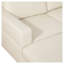 Canapé modulaire en L en similicuir 2 pièces avec méridienne gauche et repose-pieds Beige