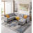 Reversible Modular Corner Sectional Sofa & Ottoman Set-645729449
