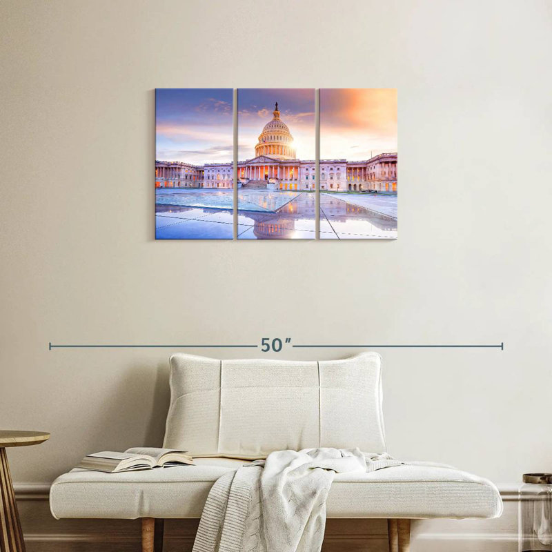 Lilie Majestic US Capitol Building, 20" H x 33" W