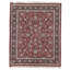 High-Quality Hand-Knotted Wine And Black Area Rug