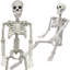 36 po, décorations d'Halloween squelette, squelette articulé mobile réaliste, corps squelette effrayant d'Halloween en plastique pour décorations de cimetière