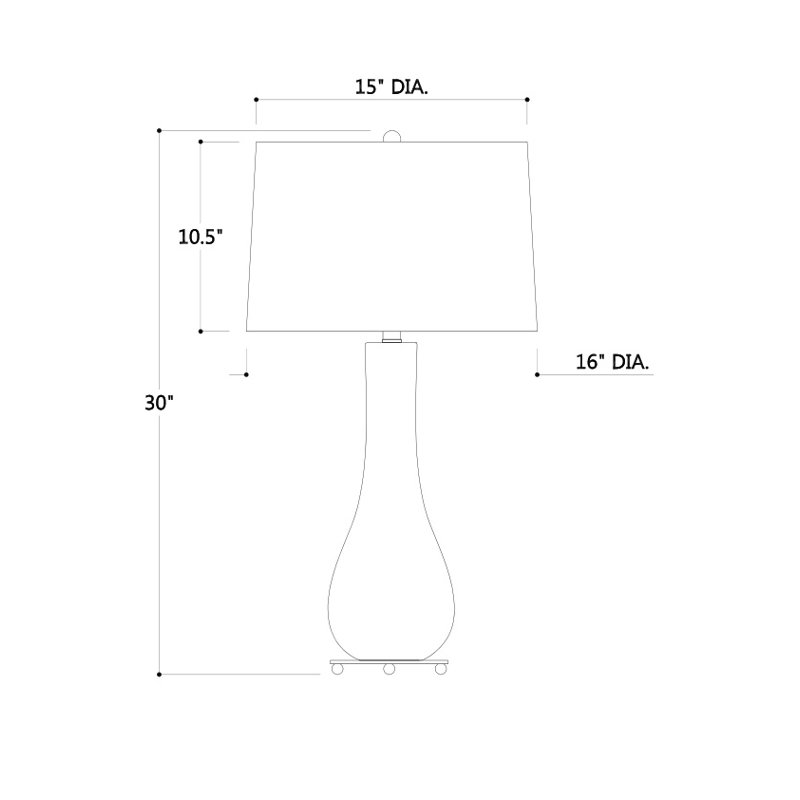 Florence Table Lamp, Smoke