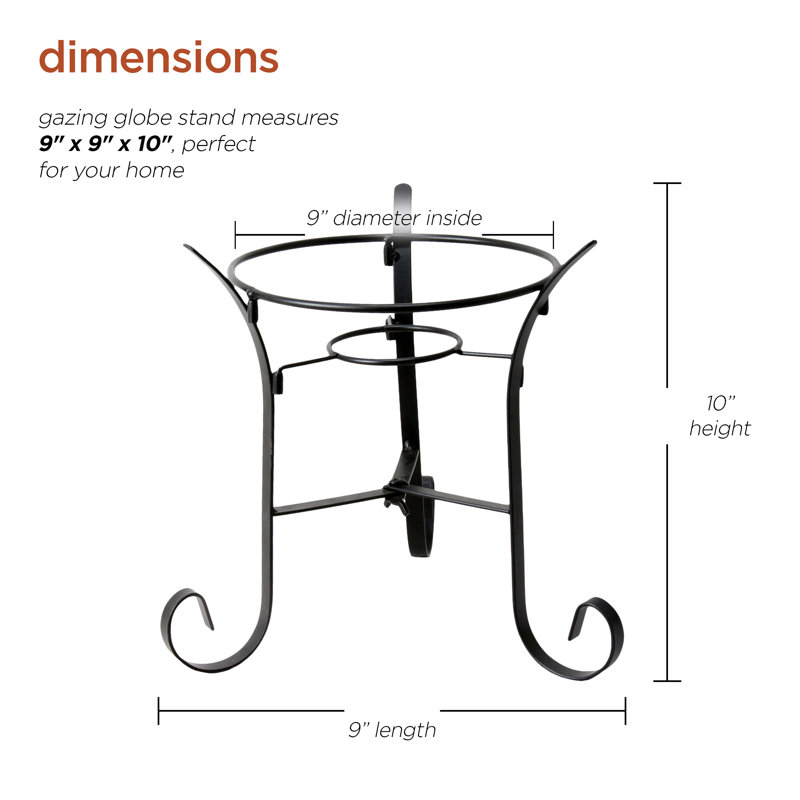 Lynnette Weather Resistant Metal Gazing Ball Stand