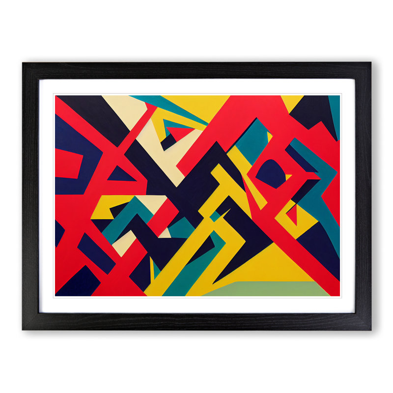 Grand Abstract - Print, Black, 46cm H x 64cm W