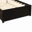 Structure de lit plateforme simple avec lit gigogne-322571259