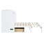 Lit escamotable avec tiroir et un ensemble de prises et de ports USB, design moderne-114205992-114205993