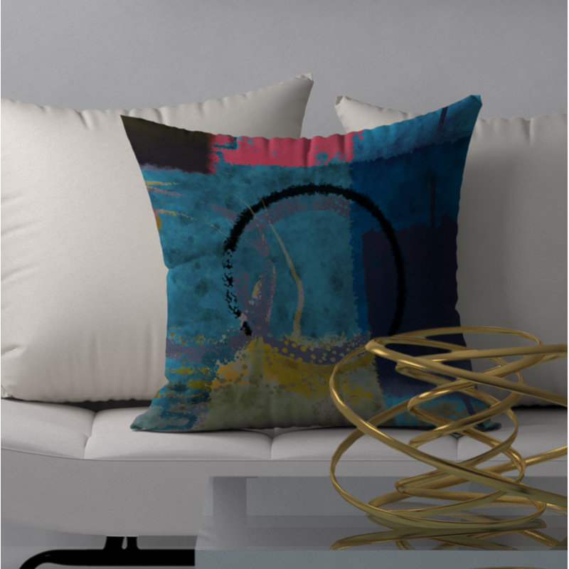 Housse de coussin carrée eschana, H 24 po x l 24 po x p 6 po