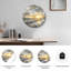 Horloge murale décorative en verre Sunset Ocean-2013240038
