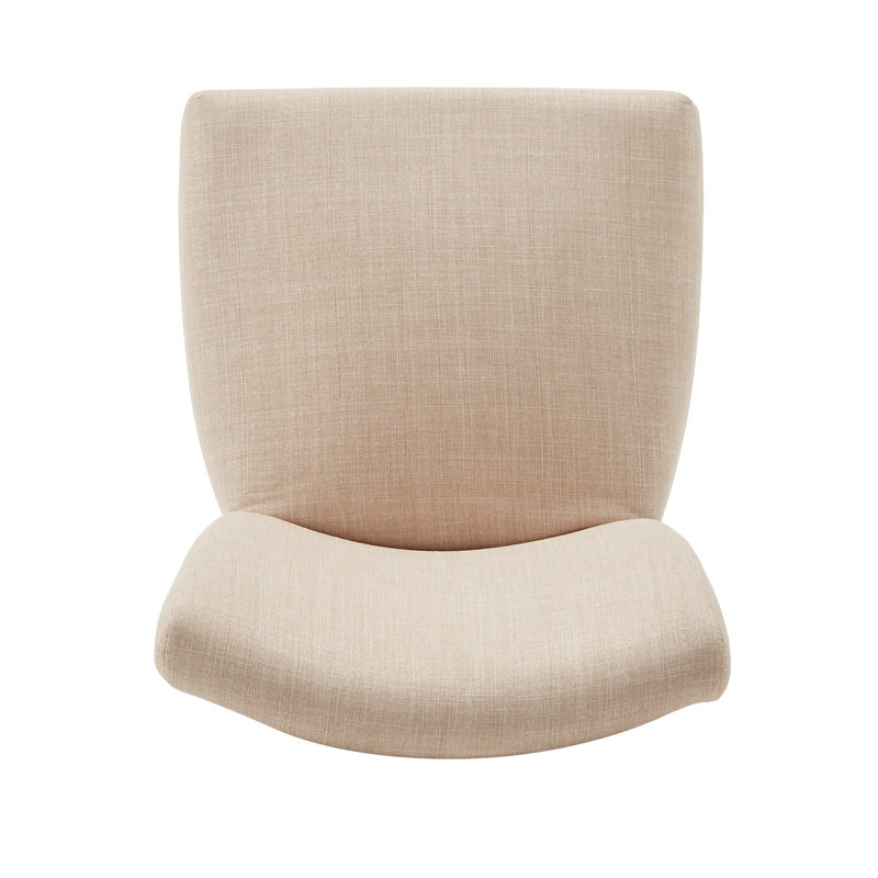 Lancaster 20.5'' H Upholstered Parsons Chair, Linen Beige 