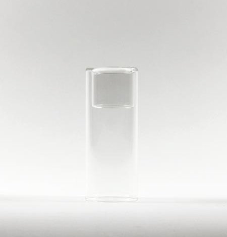 Votive en verre, H 6 po x l 2 po x P 2 po