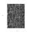 3' X 5' Black And Ivory Abstract Washable Indoor Outdoor Area Rug