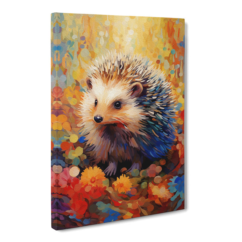 Hedgehog Abstract No.3 - Wrapped Canvas, 76cm H x 50cm W x 3cm D