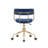 Levins Gold Chrome Task Chair-1430190405