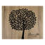 Signe de mariage empreintes de feuilles en bois-76223849