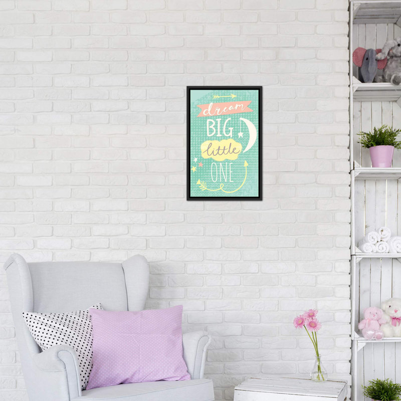 «Hello Sweet Baby», art encadré, H 26 po x l 18 po x 1,5 po, Toile avec cadre noir patiné