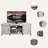 Hahne TV Stand for TVs up to 65"-1414150202