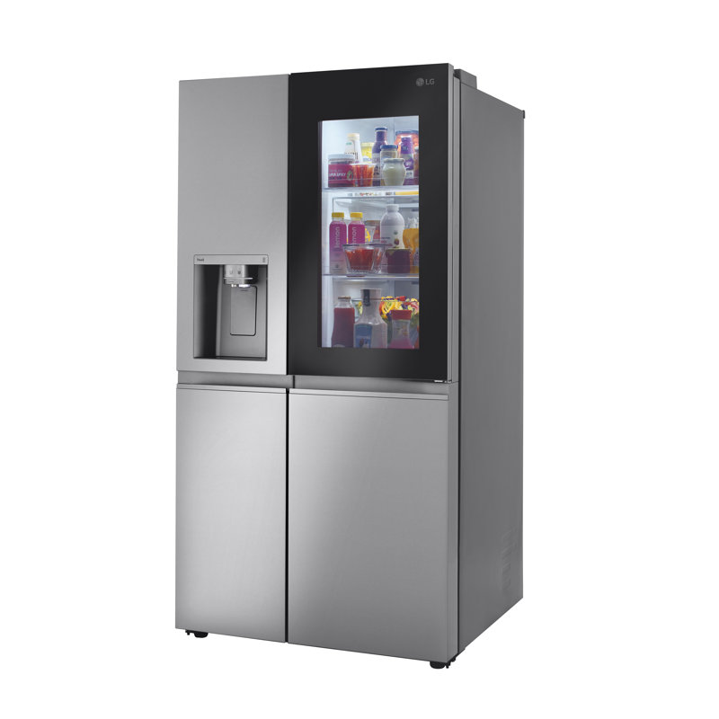 LG 27 cu. ft. Side by Side Smart Refrigerator w/ InstaView and Craft Ice, Stainless Steel