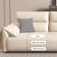 Canapé modulaire en cuir crème blanc cassé-260256238-260256235