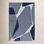 Light Blue Navy Hand-Tufted Abstract Wool Rug