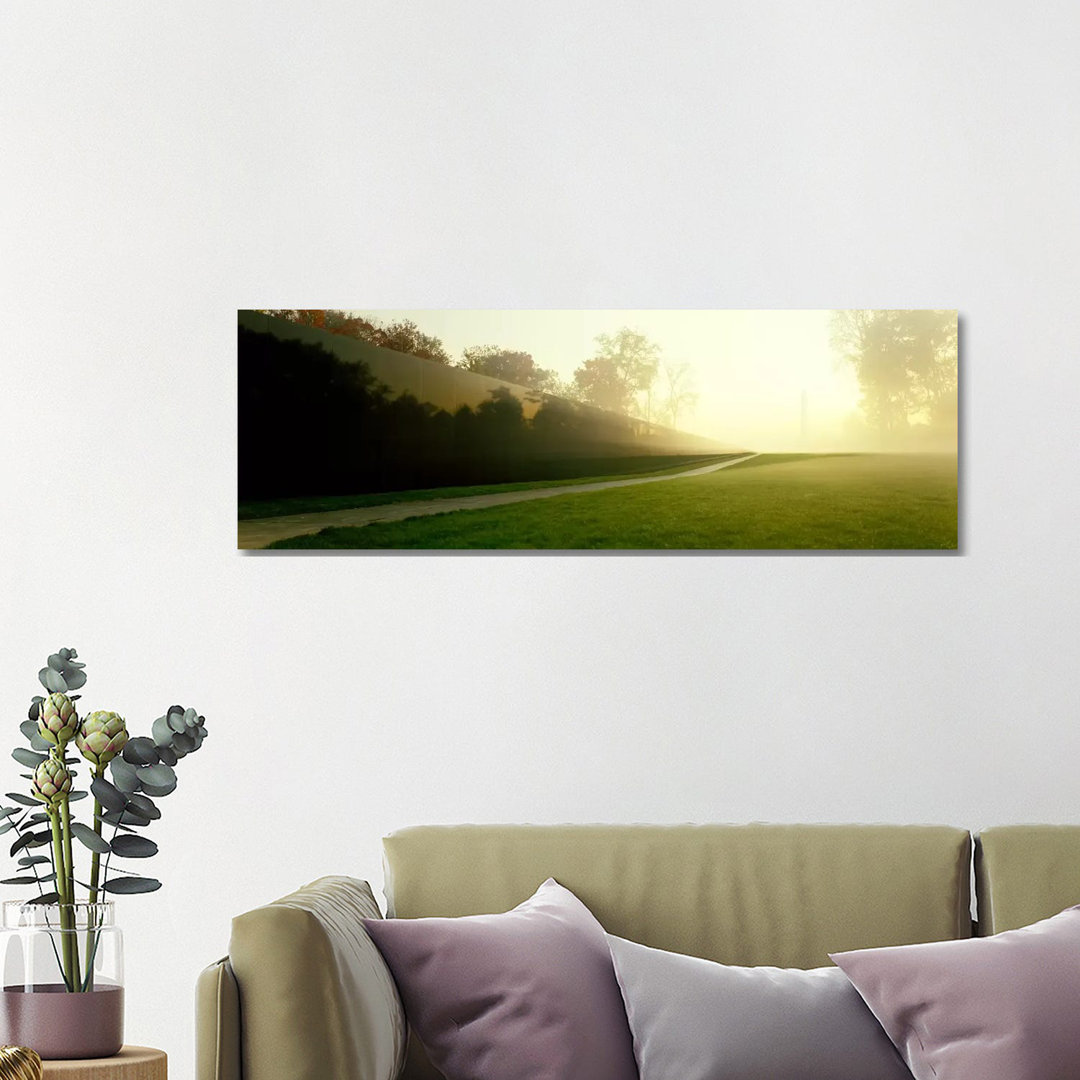 Vietnam Veterans Memorial, Washington DC, District Of Columbia, USA - Wrapped Canvas Panoramic Print