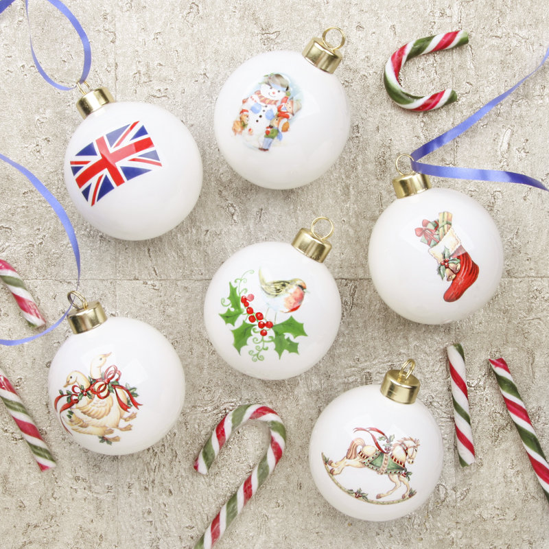 10cm Ceramic Ball Ornament