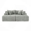 Fauteuil paresseux à deux places, canapé compressé sans assemblage, fabriqué en tissu de velours, fauteuil moderne moelleux, utilisé pour les salons et les chambres à coucher-653135392
