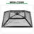 Square Black Wrought Iron Wood Burning Fire Pit, Diamond Lattice Cutout Outdoor Fire Table with Pyramid Mesh Spark Screen & Metal Fire Poker, Multi-functional Fire Bowl for Backyard, Lawn, Garden Camping & Family Gatherings