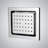 BathSelect Enna 20"x40" LED Chrome Digital Ceiling Mount Rainfall Shower System with Handheld Shower and 3 Body Jets
