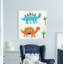 Jazon «Dino Duo», peinture sur toile tendue-407308595