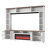95.5" W Wall Unit Entertainment Center with Bookshelves for TVs up to 80", Modern TV Stand Media Console with Cabinets,  Tempered Glass Doors and Adjustable Shelves for Living Room-254900073-255265317