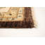 Tapis de bois one-of-kind-noué la 2010 ushak brun foncé 8 pi 2 po x 10 pi zone de laine 3 po Afiyah