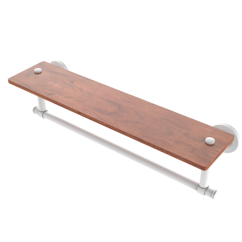 Tablette à support Arviso, Blanc mat, H 4 po x l 22 po x P 5 po