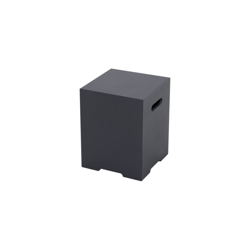  16" Square Propane Tank Cover, Dark Gray