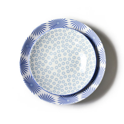 Ensemble de 2 plateaux Iris Blue Burst Pip