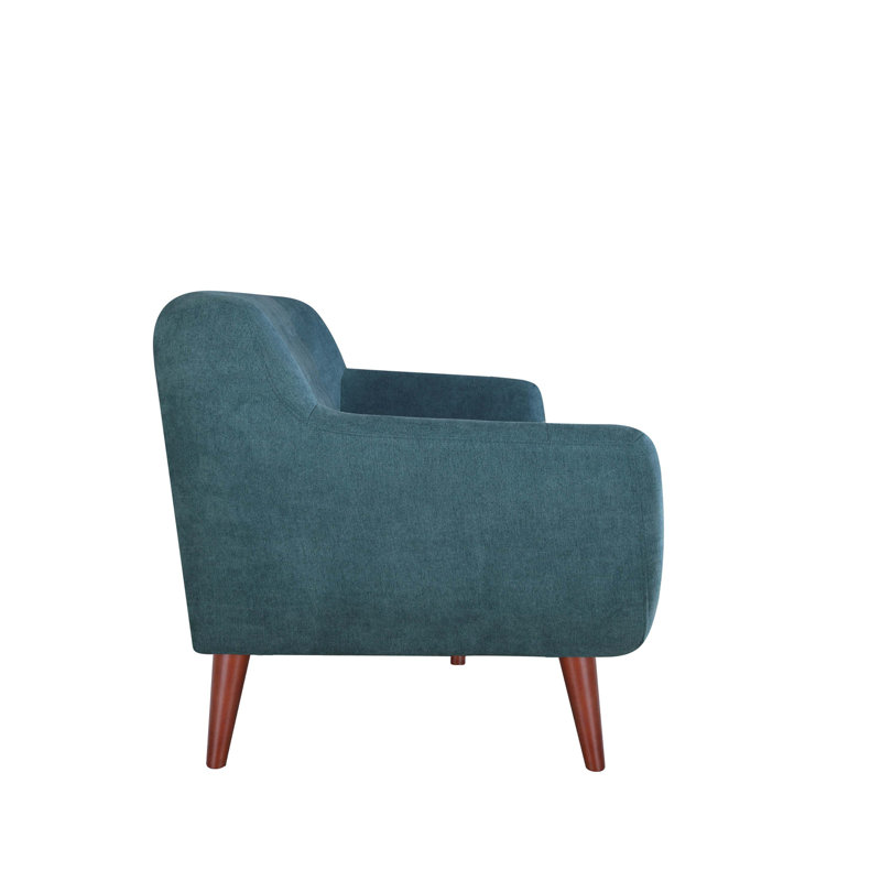 Chaise BRENNA, Mélange de polyester bleu sarcelle