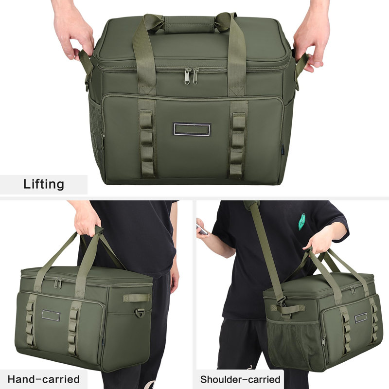 Ebern Designs 37L Picnic Tote Bag Cooler, Green