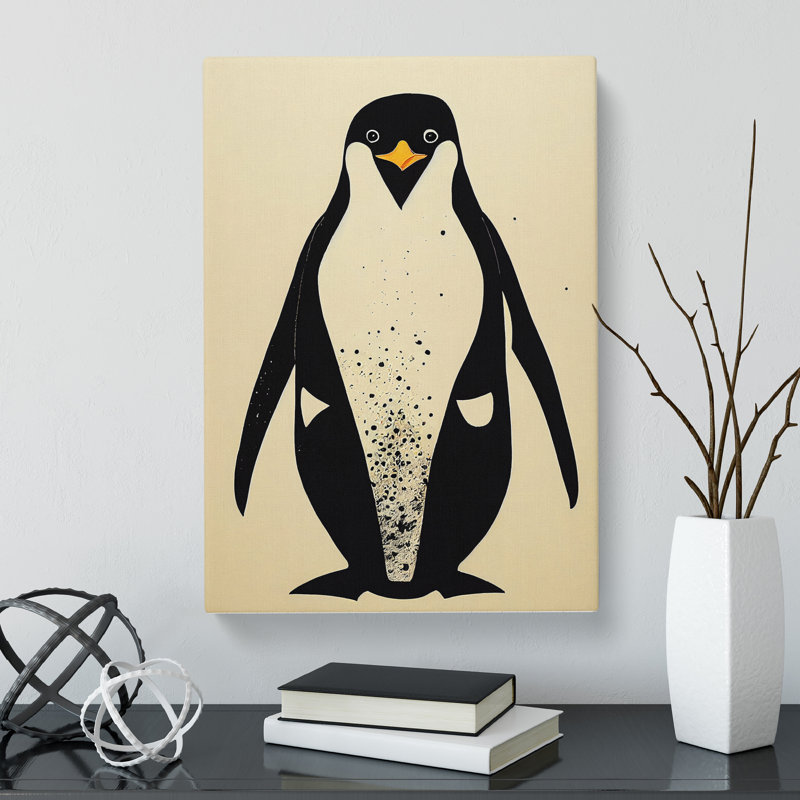 Congresbury Penguin - Wrapped Canvas, 60cm H x 40cm W x 3cm D