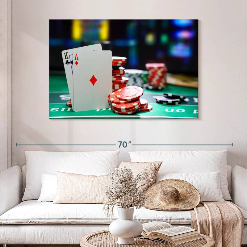 Senne Casino Game Table, 32" H x 48" W