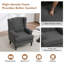 Fauteuil à oreilles Upholsterd-1901830789