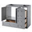 Cabinet Only 36 Inch Bathroom Vanity - Freestanding Shaker Style Storage-117465997