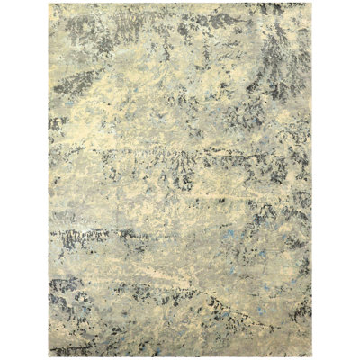 Wool And Silk Nepal One-of-a-Kind Rectangle 9' X 12' Area Rug