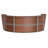Pecora 3 Person U-Shaped Synthetic Laminate Reception Desk-851505956